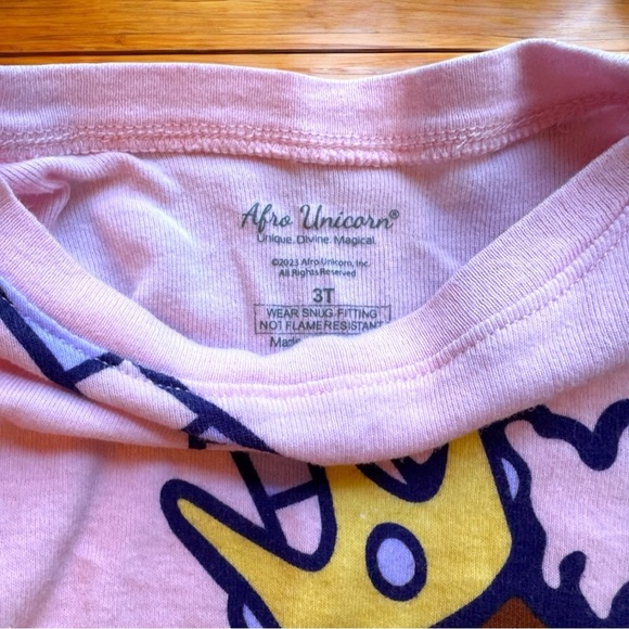 Girls’ 3T Pajama Set Bundle – 4 Sets (Afro Unicorn, Minnie Mouse, PJ Place) - Picture 3 of 11